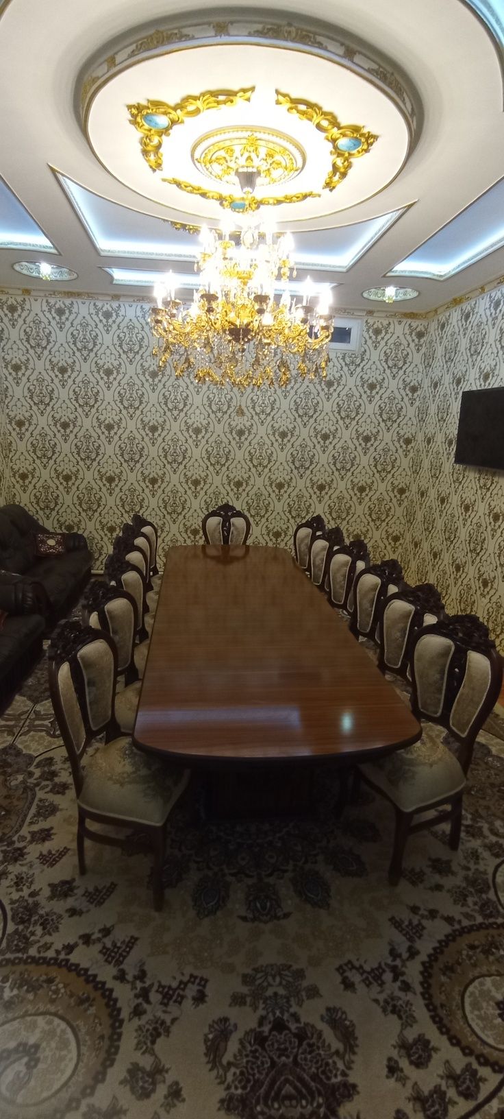 Стол стуллар, Жозиба planka gold 12/1white premium brown