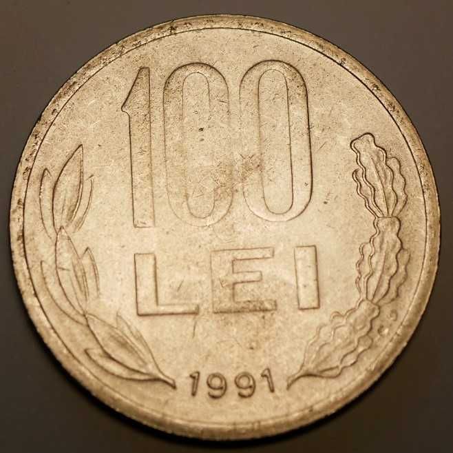 Moneda 100 lei 1991- aUNC-UNC varianta cea mai rara