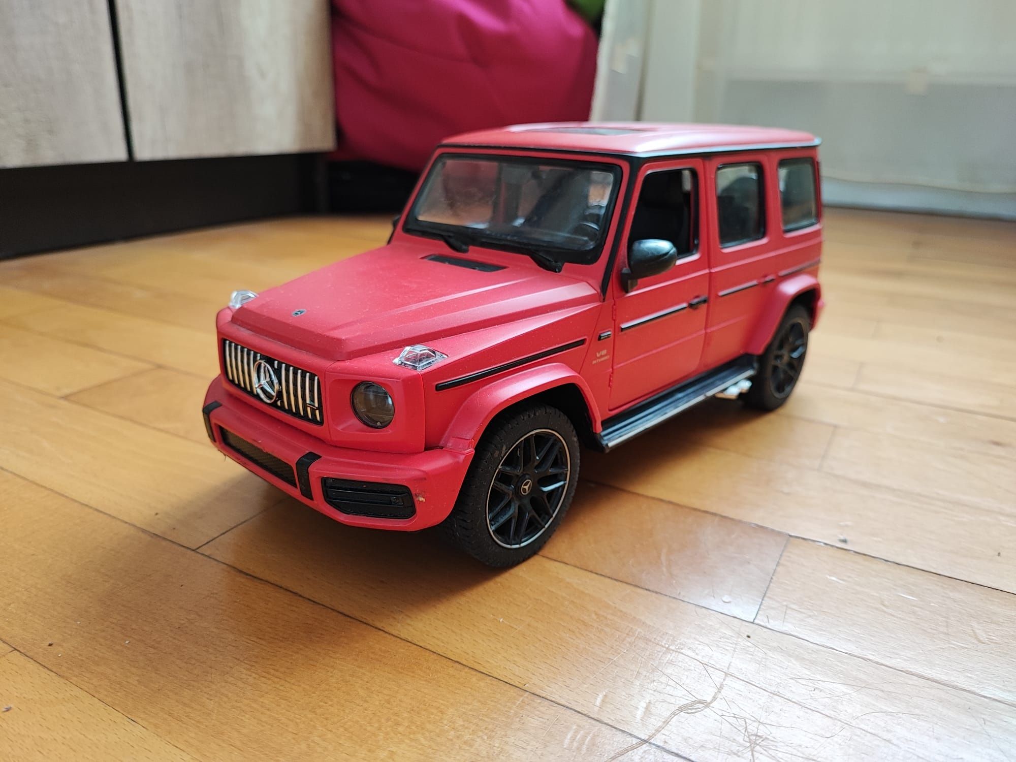 Rastar Masinuta cu telecomanda Rastar Mercedes-Benz G63 AMG, Rosu, 1: