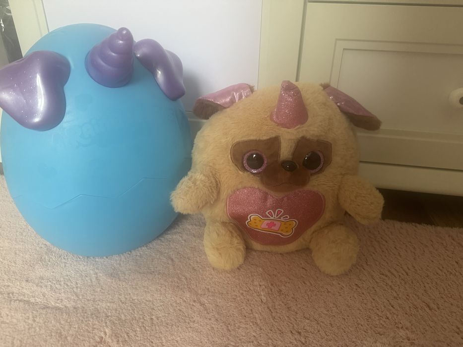 Рейнбоукорнс плюшено кученце, сърце с пайети, асортимент