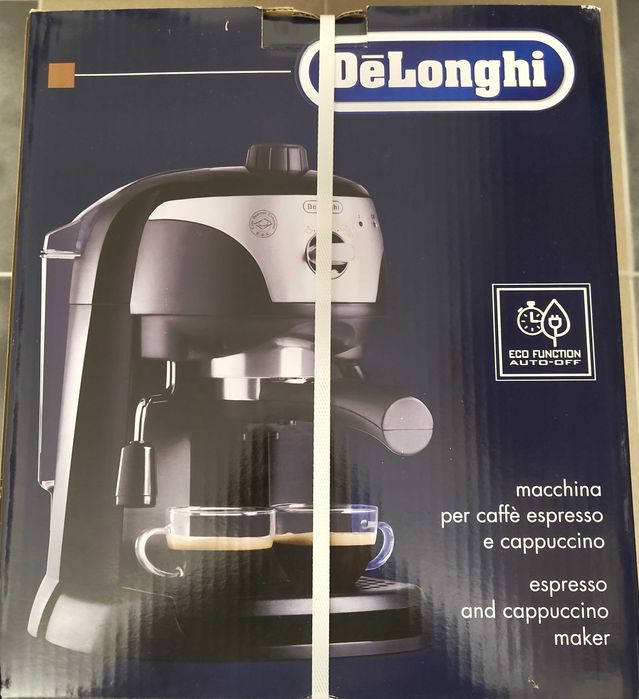 Espressor manual DeLonghi EC221.B, dispozitiv spumare, nou, nedesfăcut
