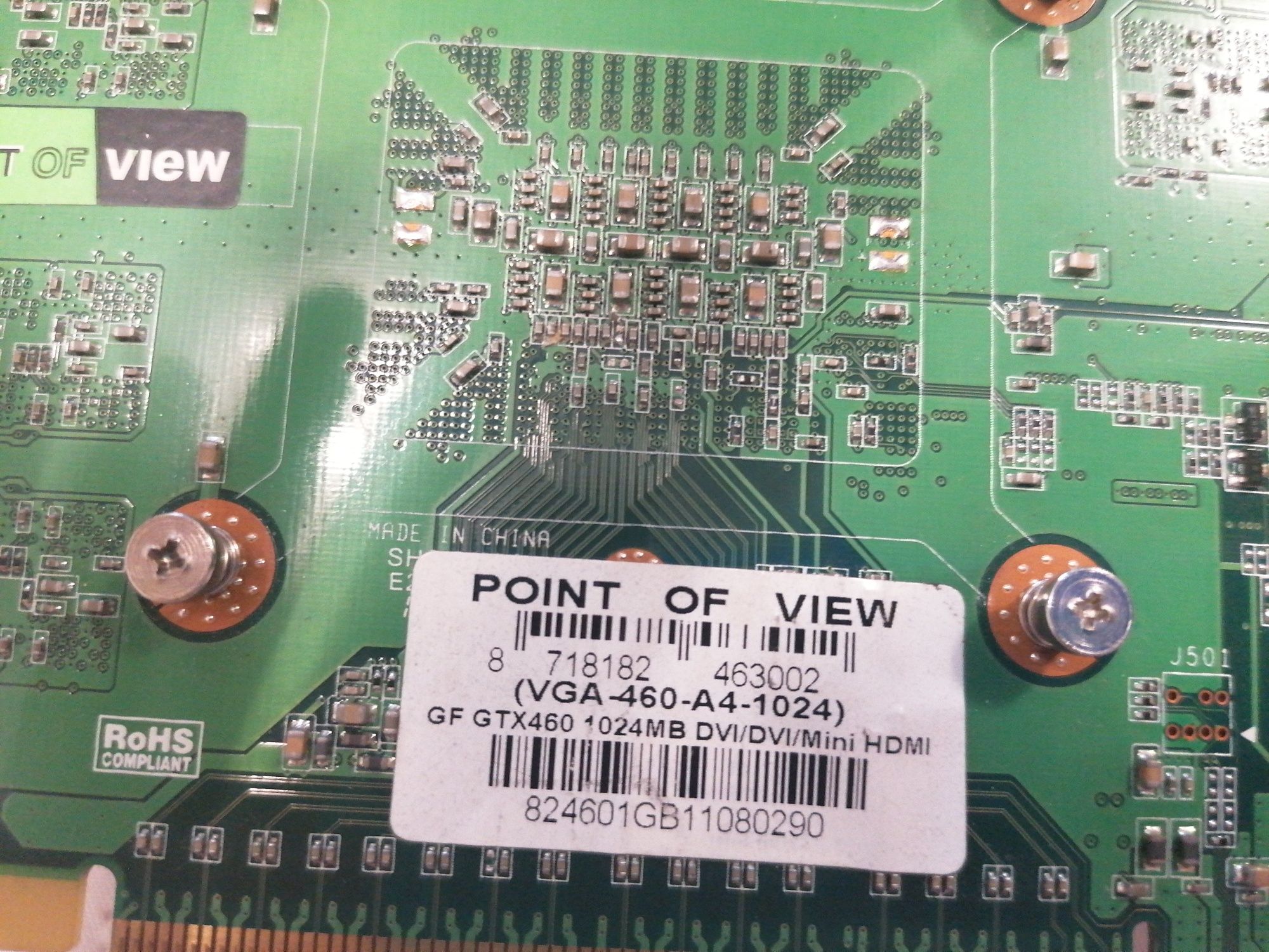 Placa video Point Of View GeForce GTX 460 1GB GDDR5 256-bit miniHDMI
