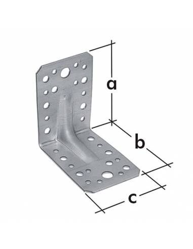 Piciore de stalp, coltar metalic perforat