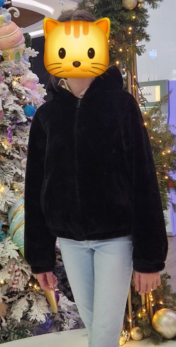 Geaca jacheta blanita neagra fete 158 13 ani