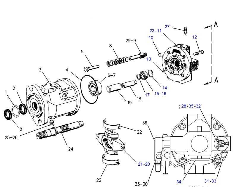 Pompa hidraulica buldoexcavator CAT 428C 112-6564 155-5109 155-5110