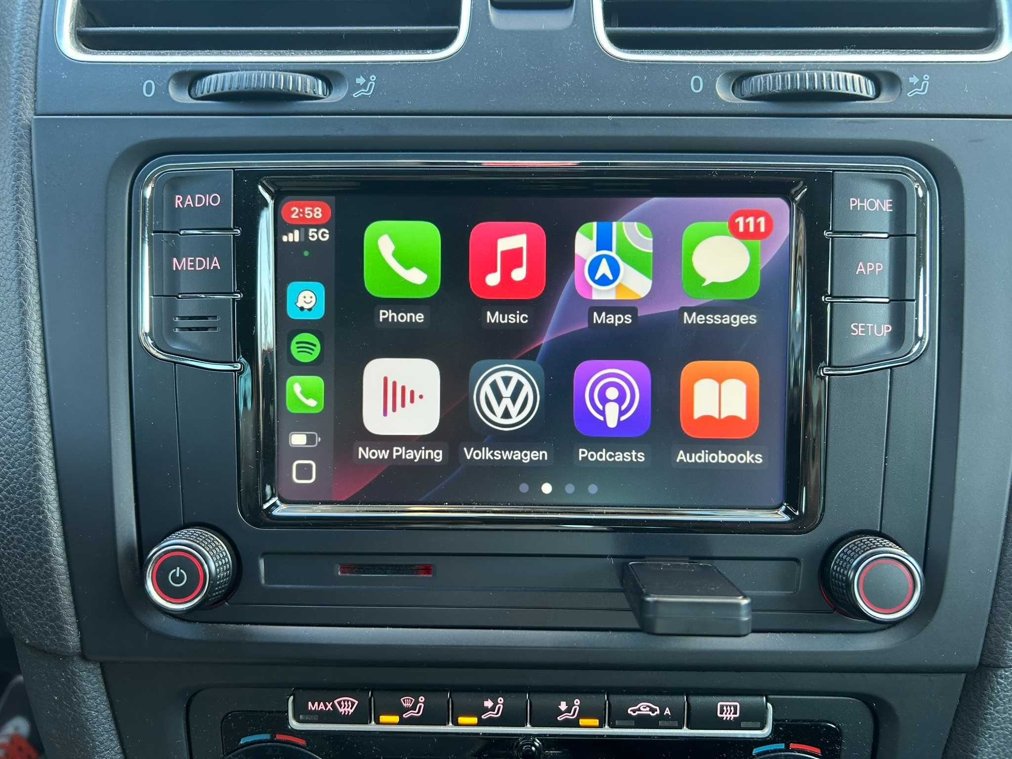 VW мултимедия rcd 360 pro carplay/androi auto