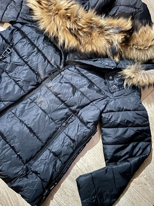 Черно яке с естествен пух