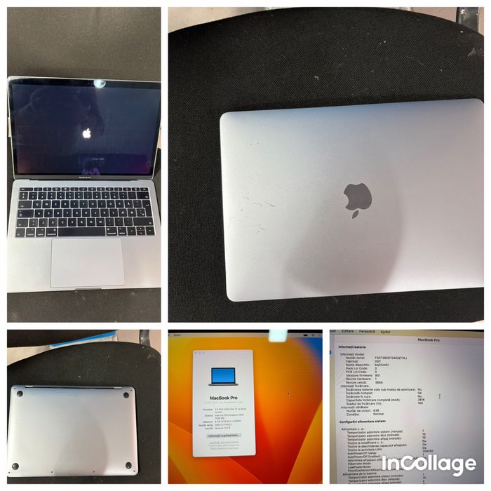 Vand macbook pro 13 2017 i5 2,3 ram 8gb ssd 128gb