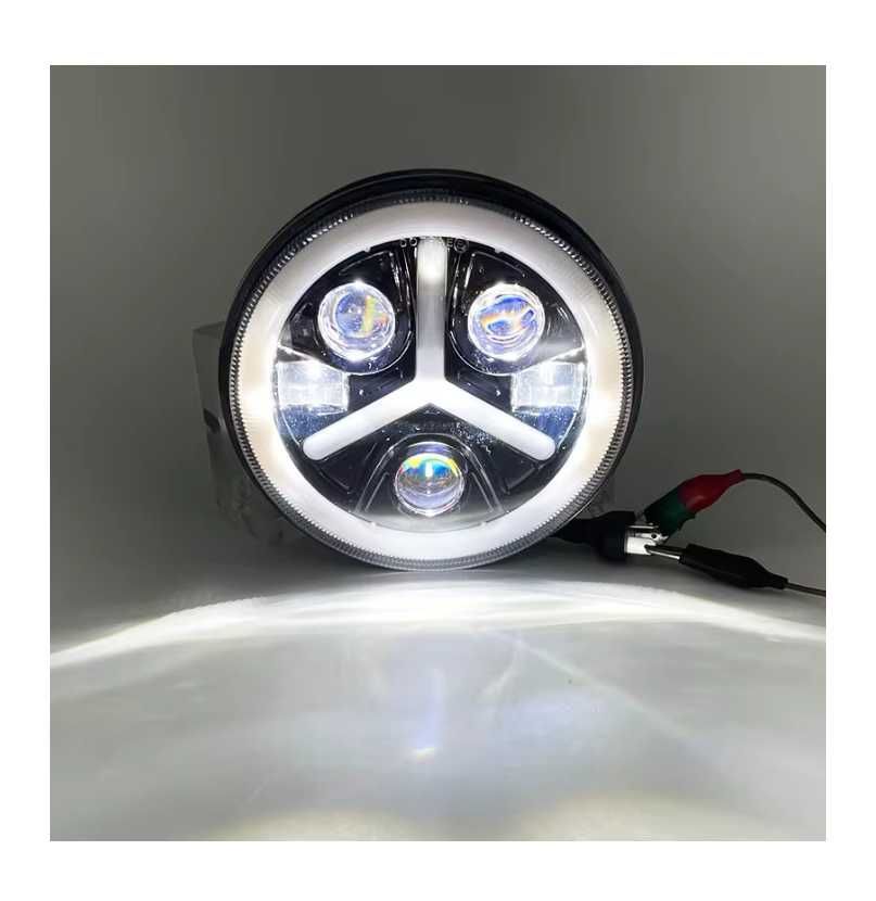 LED фар лампа халоген 12V-24V, 7 инча, 18см