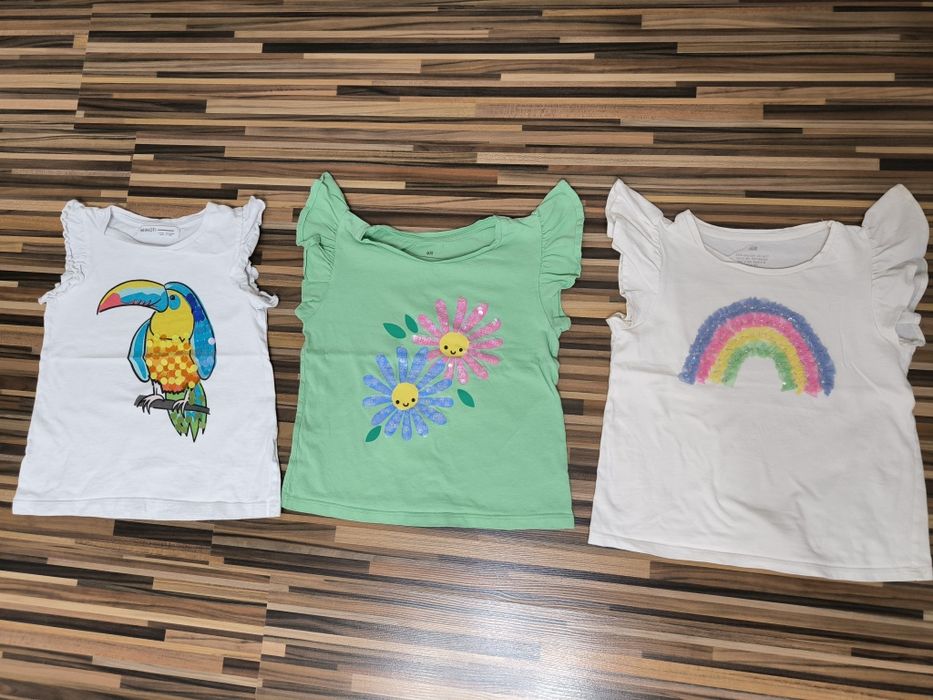 Tricouri cu paiete H&M nr. 122-128