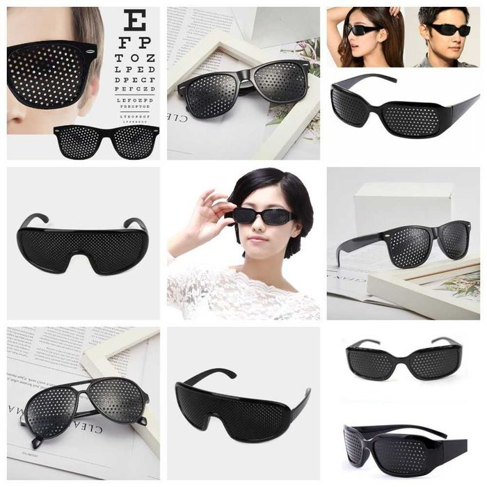 Дырчатые ( Перфорационные) очки -(очки-тренажеры улучшения зрения)