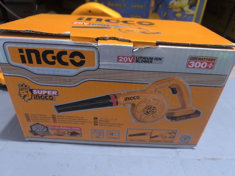 Воздуходувка inGCO на батарейке,очень мощная,яккасарай!