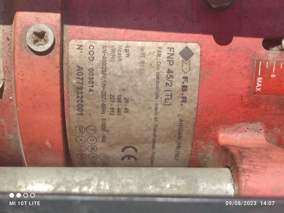 Cazan abur de presiune joasa 708 kg/h CI CALDAIE BX 400 EXP