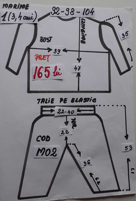 Costum Morcov pentru copii marimea 1 si 2 ( 3-4-5 ani)