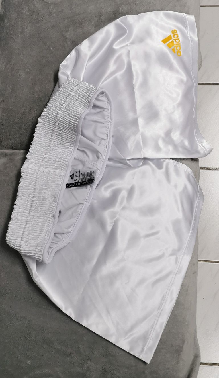 Боксови шорти Adidas бели, къси панталони за бокс 2XL, XXL