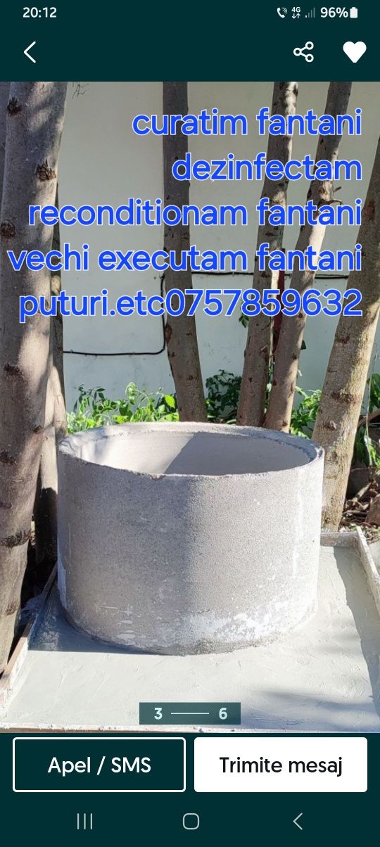 Curățire fantana