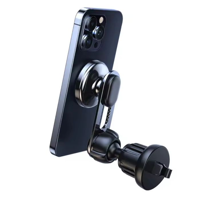 Suport Telefon Magsafe Rotativ Pentru Grila Auto Placuta Cerc Metalic