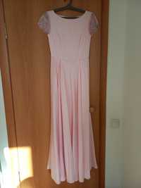 вечерние платья из атласа розового и айвори за 15 тыс