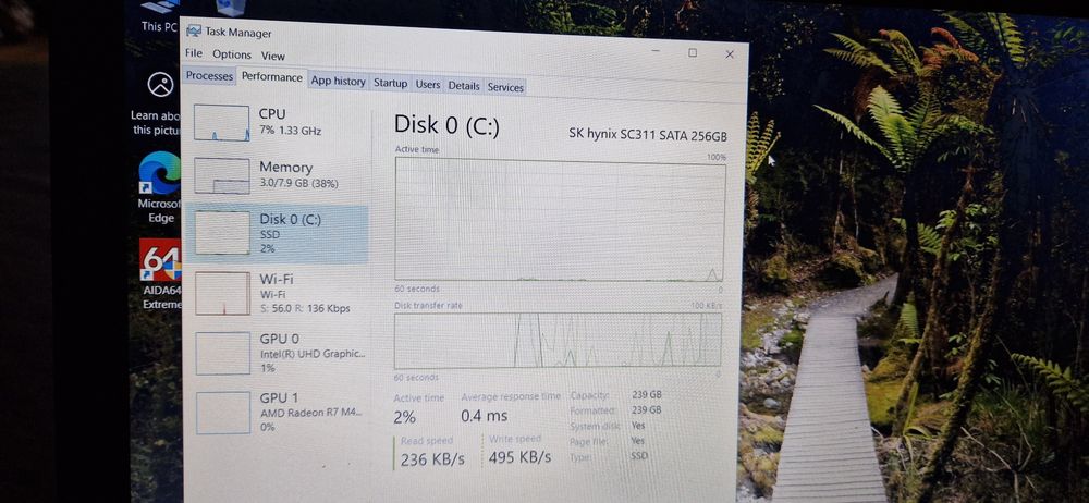 Dell Latitude 3590 i7 Gen 8 / SSD M.2 SATA 256 gb / 16 gb RAM / Full H