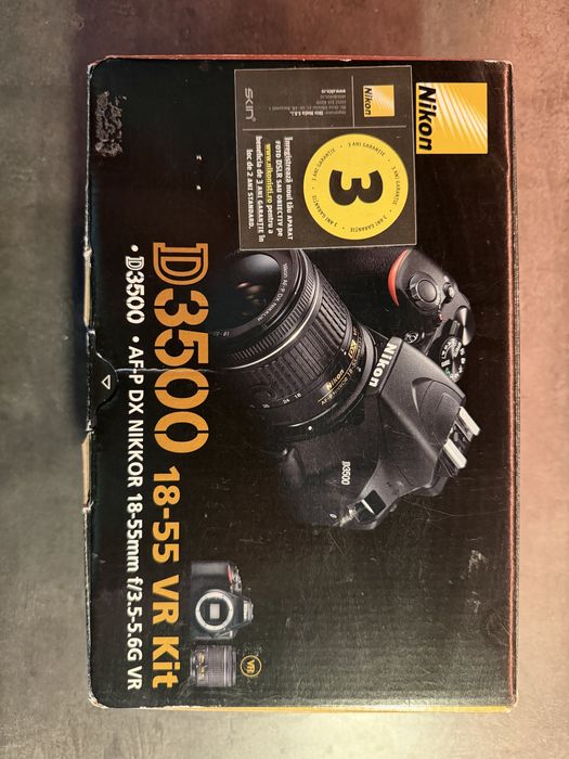 Vand Nikon d3500 + obiectiv 18-55 mm