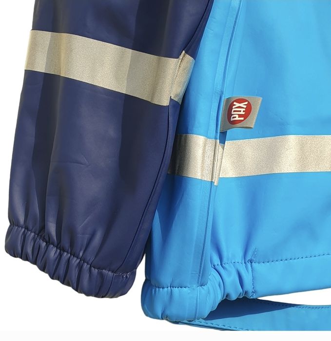 Geacă ploaie 110–116 (5–6 ani), unisex, albastru și bleumarin