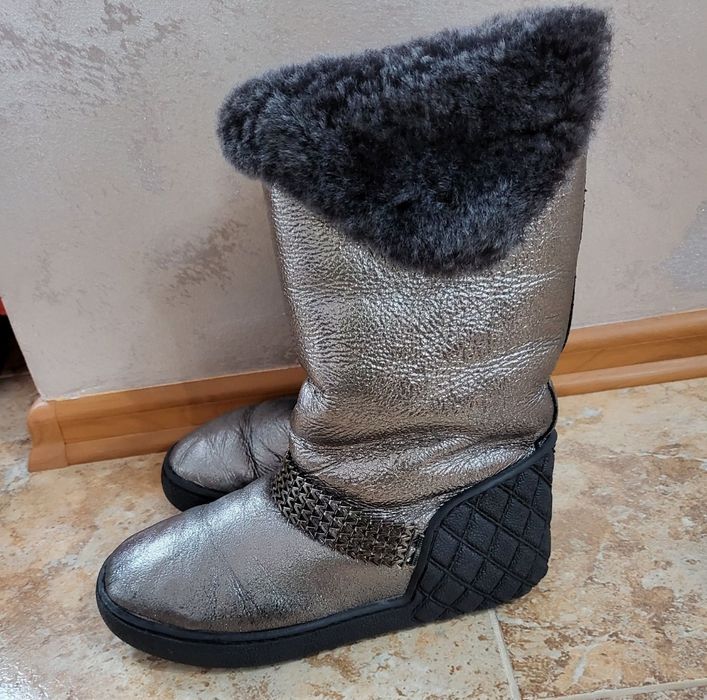 Cizme tip UGG piele