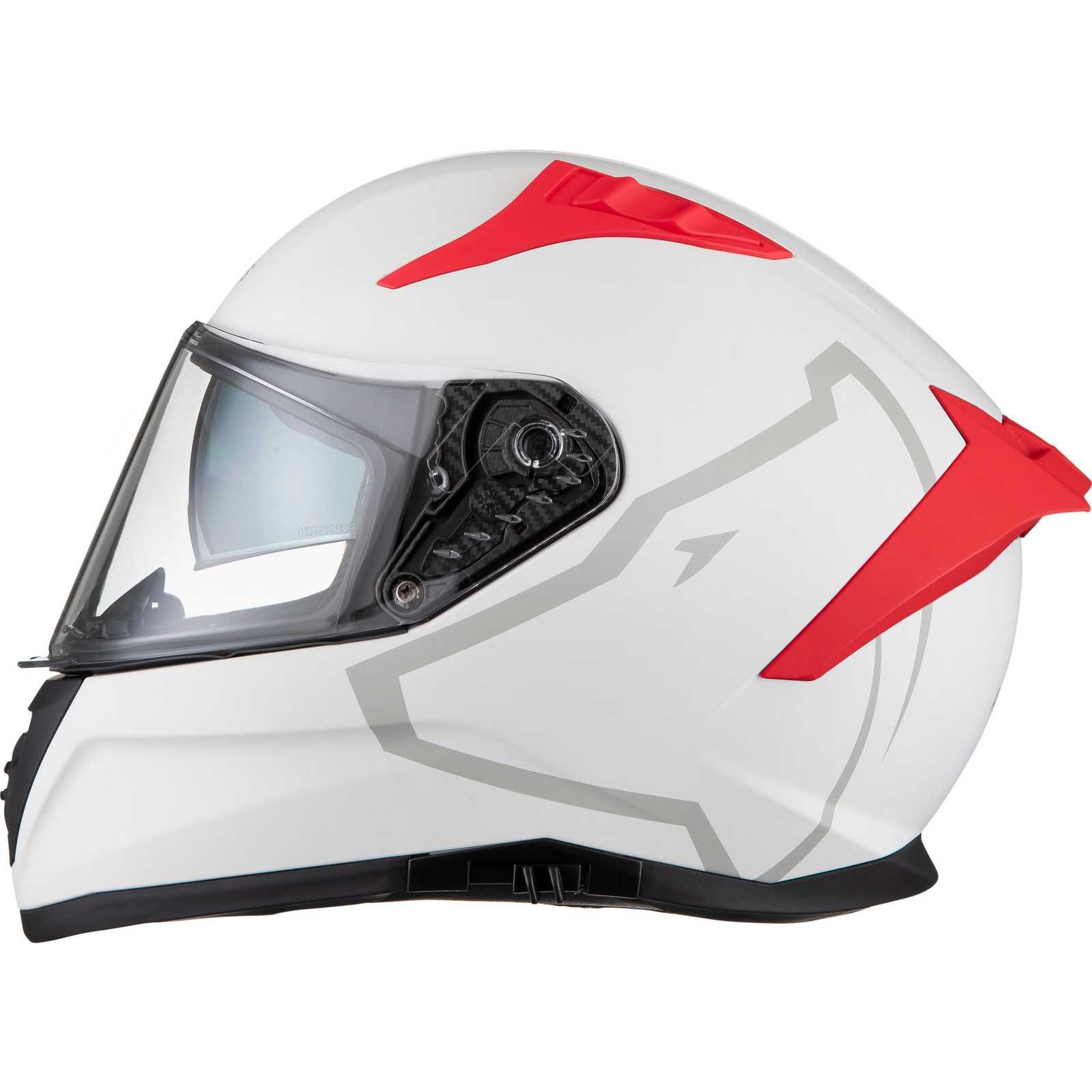 Casca moto integrala full face Agrius Storm Shield Alb - cu ochelari