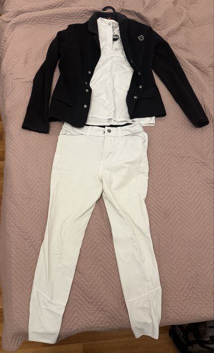 Set Sacou echitatie copii Fouganza+pantalon+tricou+manusi