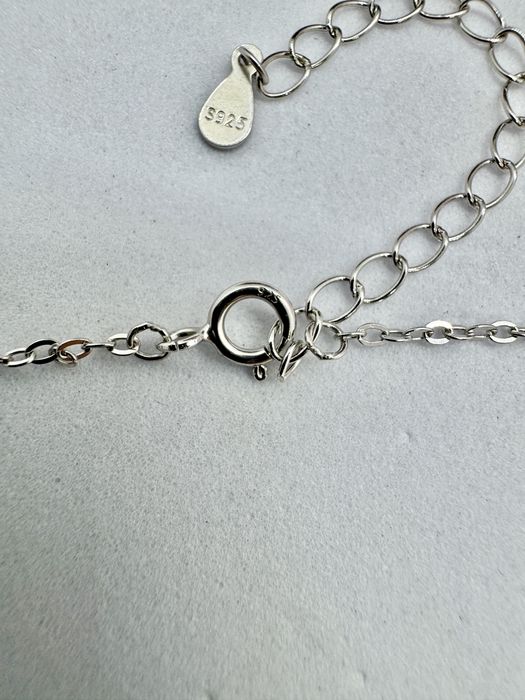 Сребърно колие с мойсанит (Диамант) 1 карат