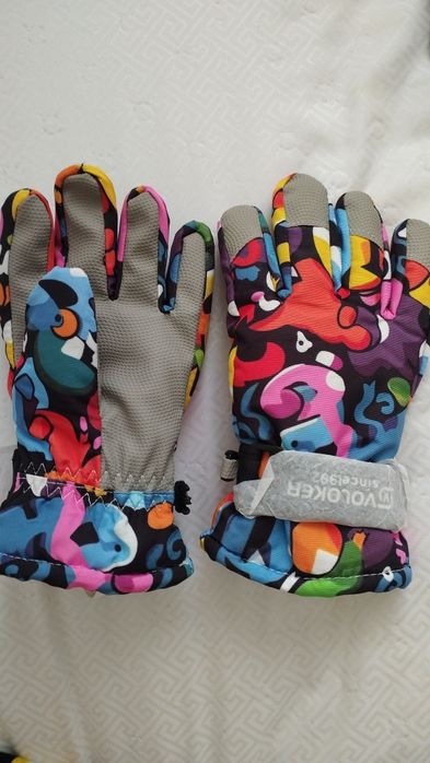 Детские теплые непромокаемые перчатки