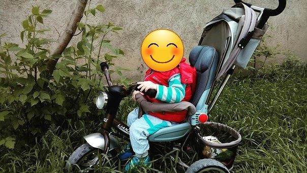 Продаётся детский велосипед-коляска