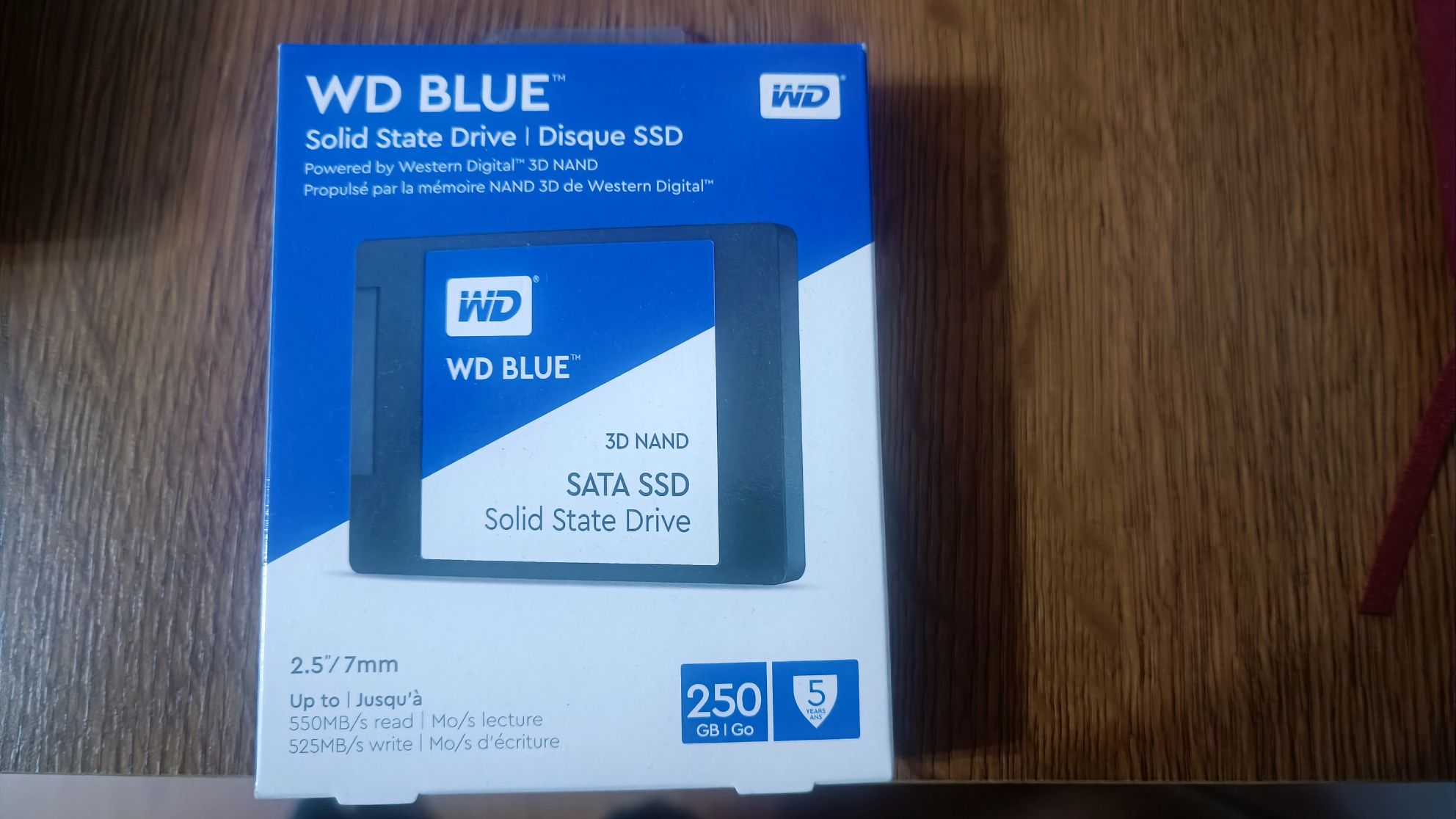 Solid State Drive (SSD) WD Blue 3D, 250GB, SATA III, 2.5" sigilat