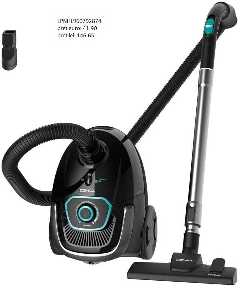 Cecotec vacuum cleaner with 2.5 L bag Conga Powerbag 2500 Compact Plus