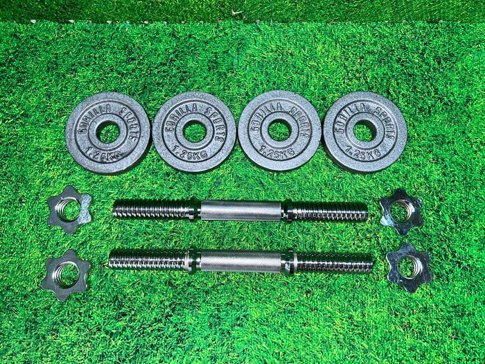 Set gantere cu discuri din fier 10kg 30/31mm