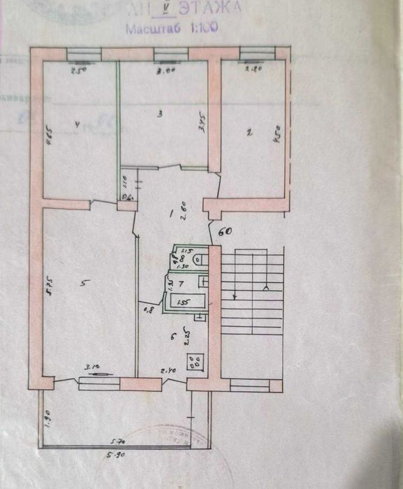 Квартира продаётся Чиланзар 25 квартал 4/5/5 балк 2*6 эко парк
