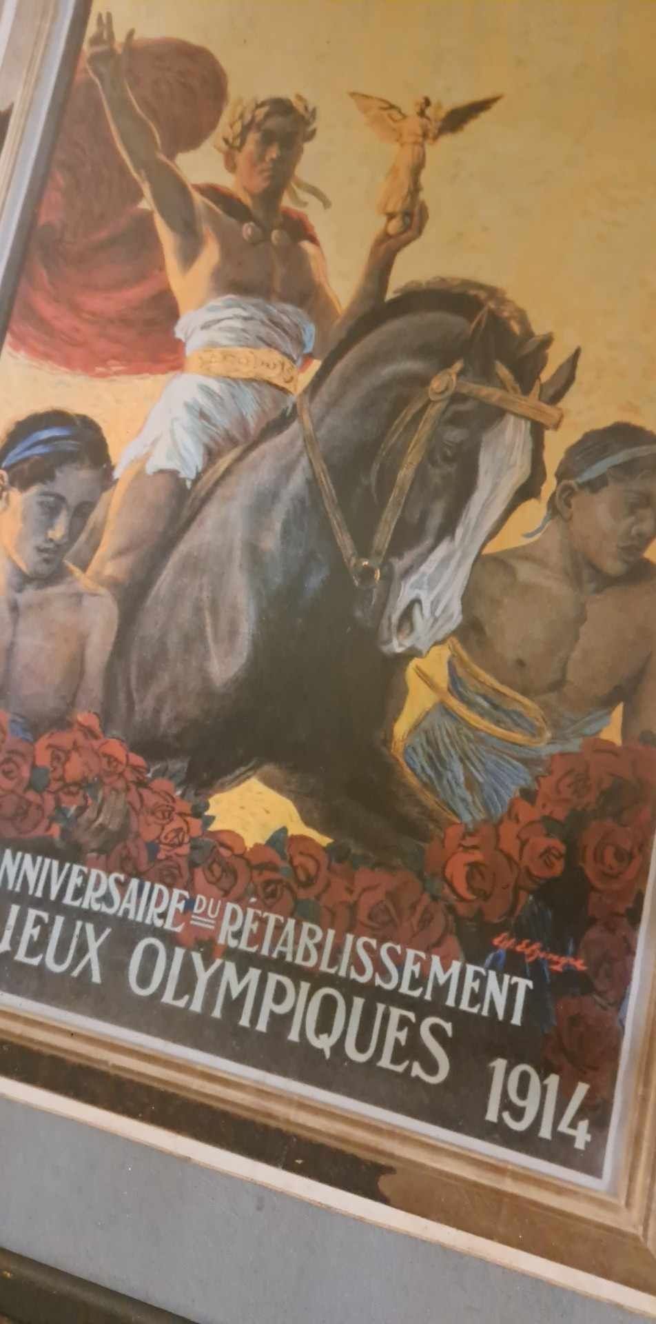 Два плаката олимпийски игри,рамкирани