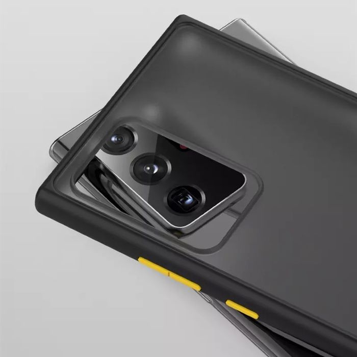 Samsung Note 20 Ultra Husa Hybrid Silicon Negru Spate Plastic