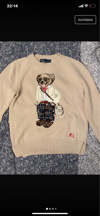 Pulover Polo ralph teddy bear S