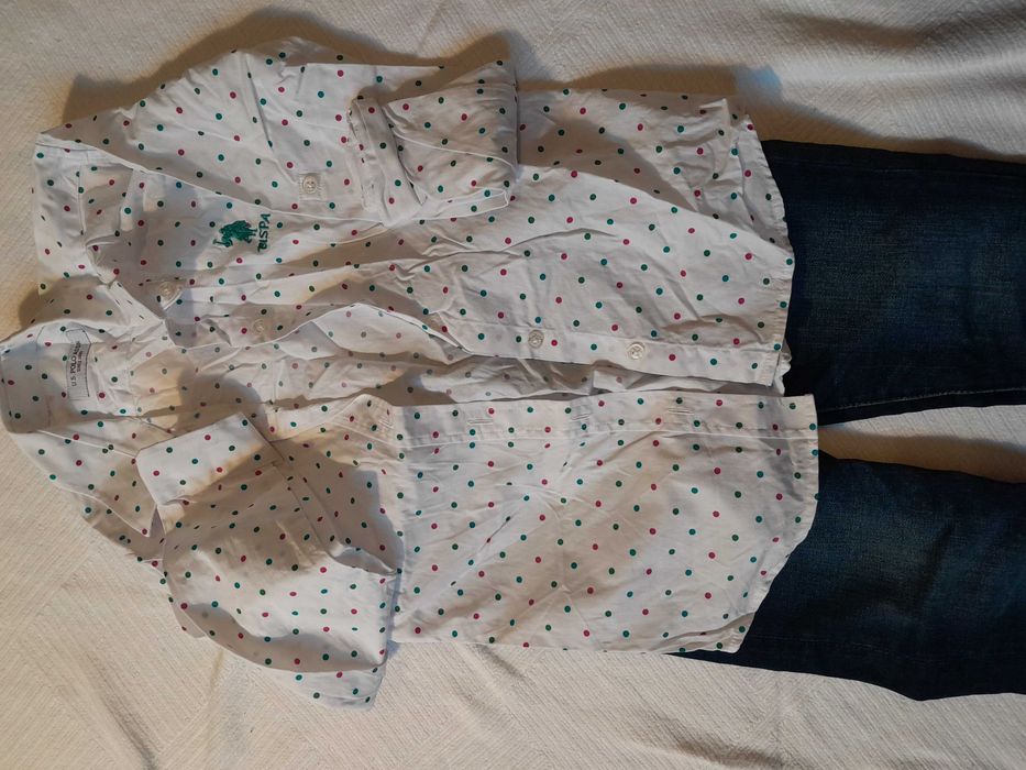 Tinuta primavara fete Polo/Zara/Hannah Montana 128-134 cm