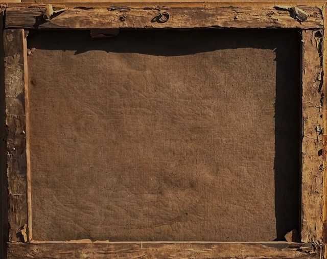 Tablou f VECHI, 110 ani ”Vaci la adăpat”, ul/pz, 80x60cm+R, semn-datat