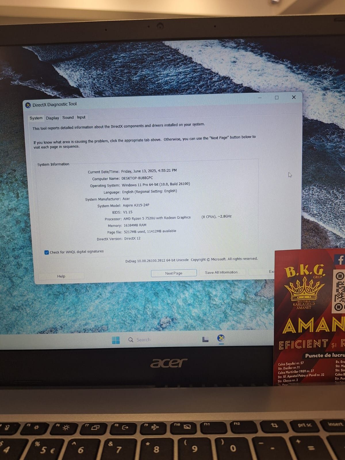 Acer Aspire 3 Amanet BKG