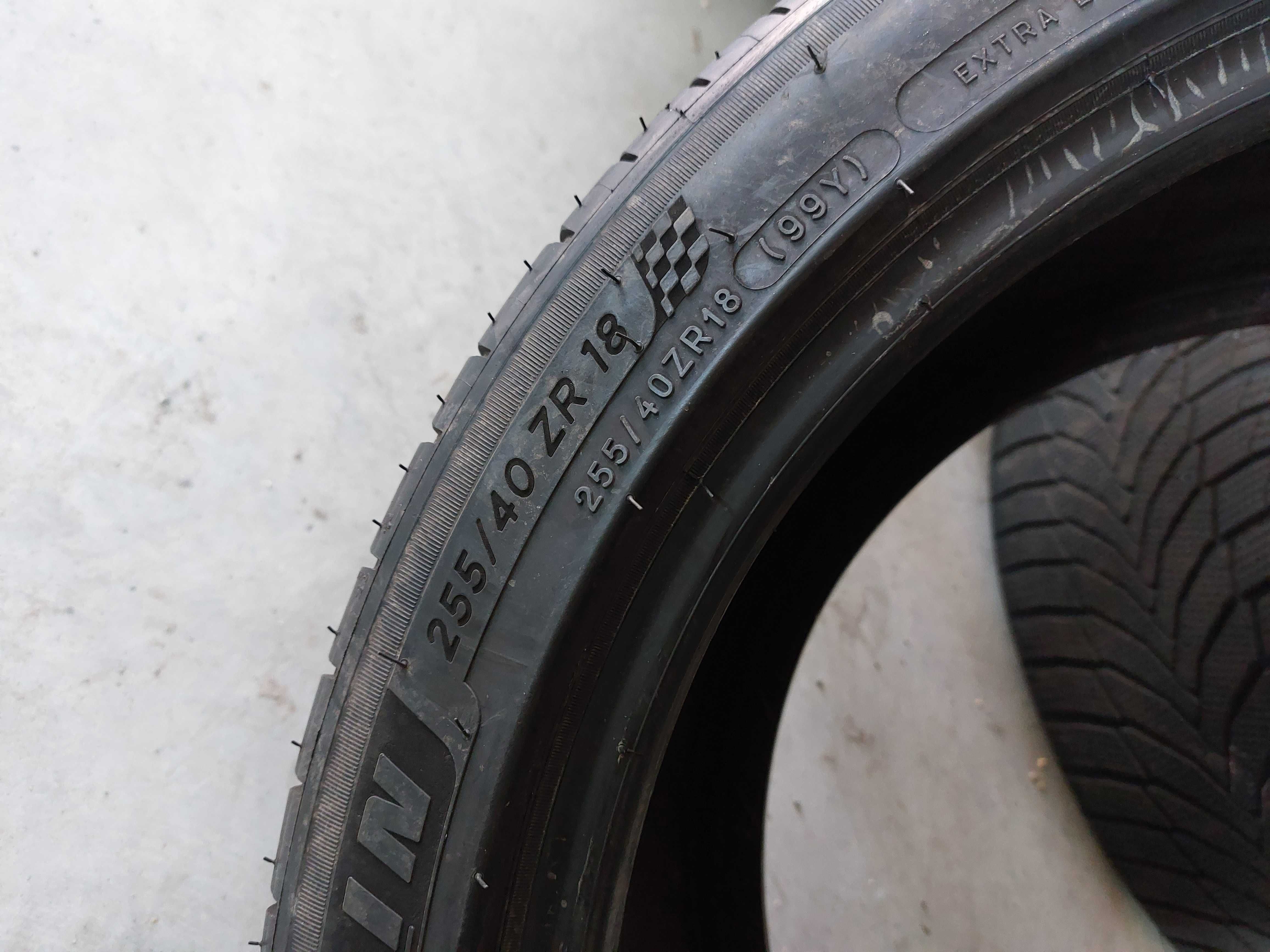 4 бр.почти нови летни Michelin 255 40 18 dot4418  Цената е за брой!