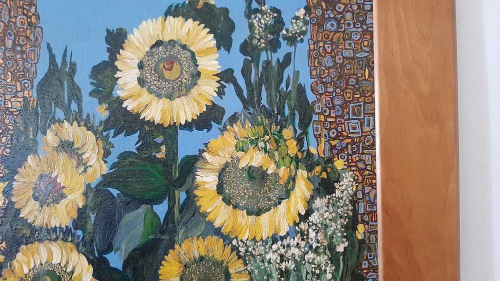 pictură artist român Eugenia Olar, inspirație Klimt