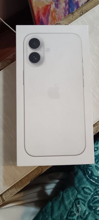 iPhone 16. НОВЫЙ. КАРОПКА. Очилмаган янги. Цвет. Белый. 128 гб.