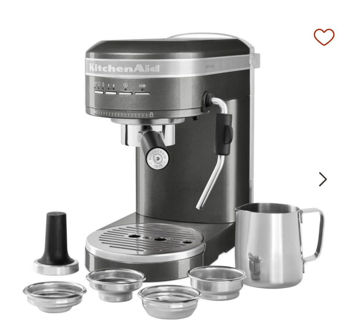 Espressor electric/mașină cafea Artisan, Medallion Silver - KitchenAid