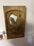 Piesă de colectie - Tablou vechi sculptat manual in lemn masiv