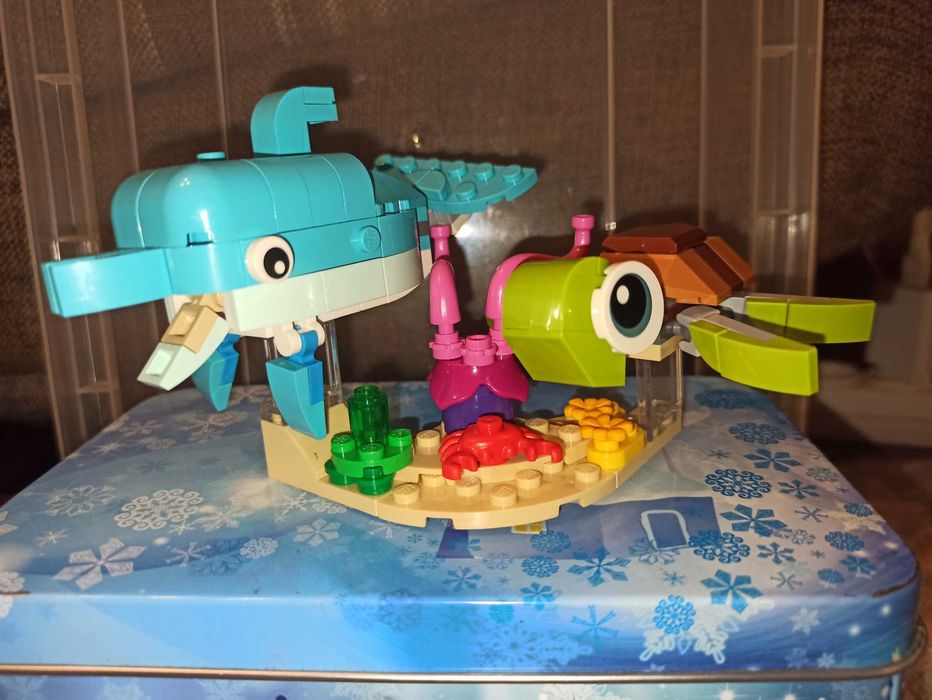 Лего (lego creator 31128) 3 в 1 Дельфин и черепаха