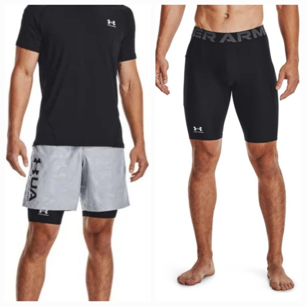 (М) NIKE dri-fit-UNDER ARMOUR оригинални къс панталон,тениска, клин