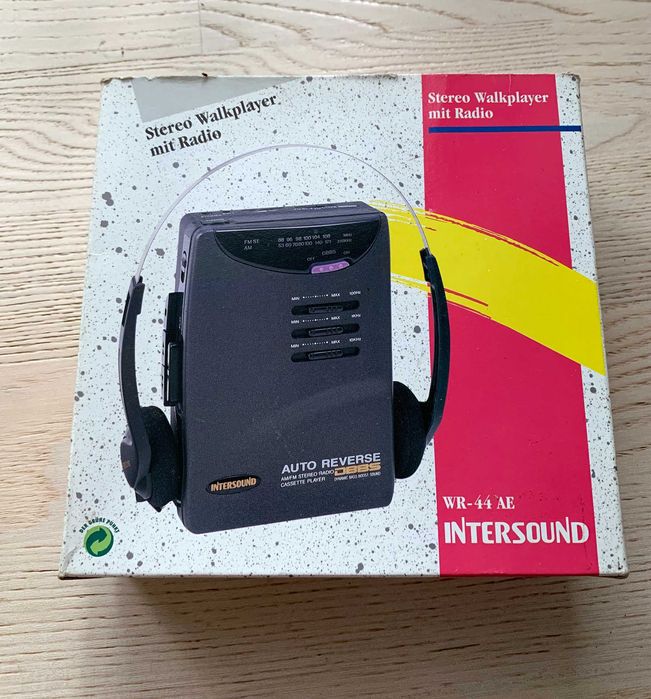 Walkman Intersound WR-44AE, Auto Reverse, Radio AM/FM, cu cutie