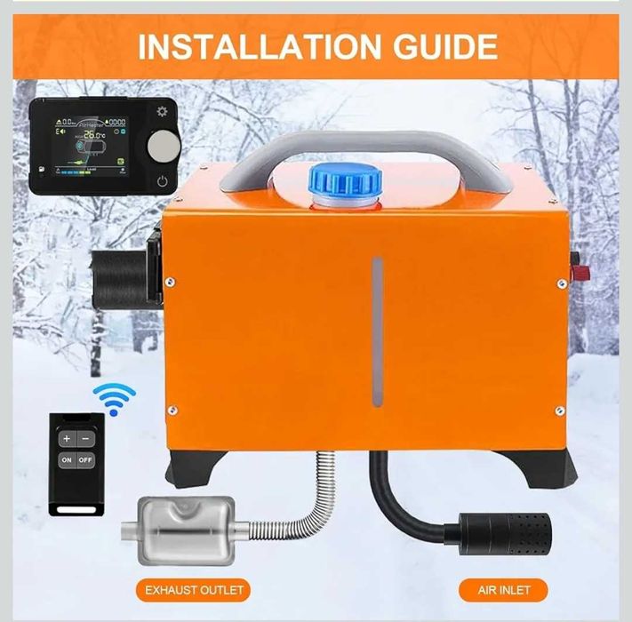 Webasto bluetoot STANIS Sirocou Portabil 12V 8kw încălzitor auto Vevor